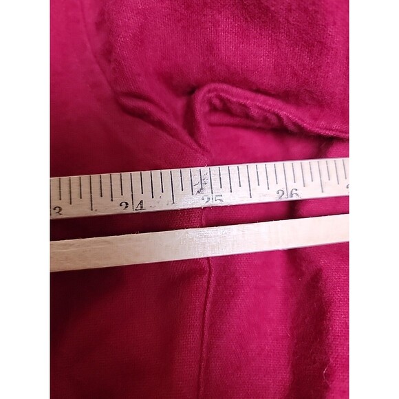 VTG Eddie Bauer Chamois Shirt Mens XL Red Flannel Cotton Heavy Outdoor 90s ISA - Picture 11 of 14